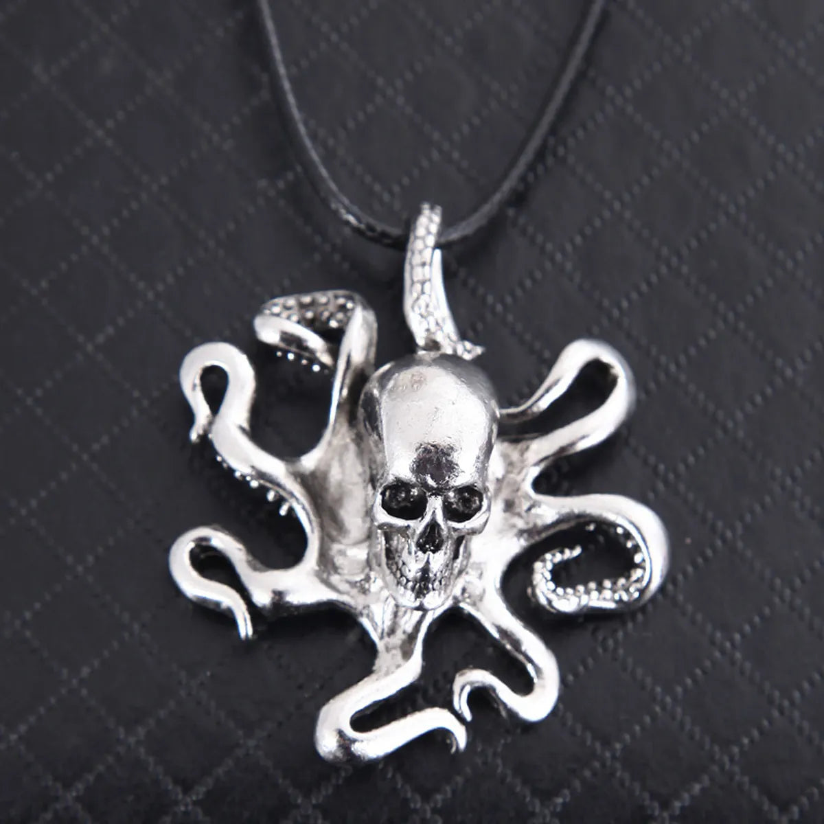 Colorful Necklaces-Punk Octopus Skull Alloy Plating Men'S Pendant Necklace