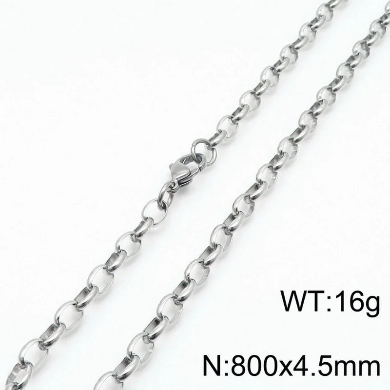 Steel Color 800 * 4.5mm = Necklace KN197262-Z