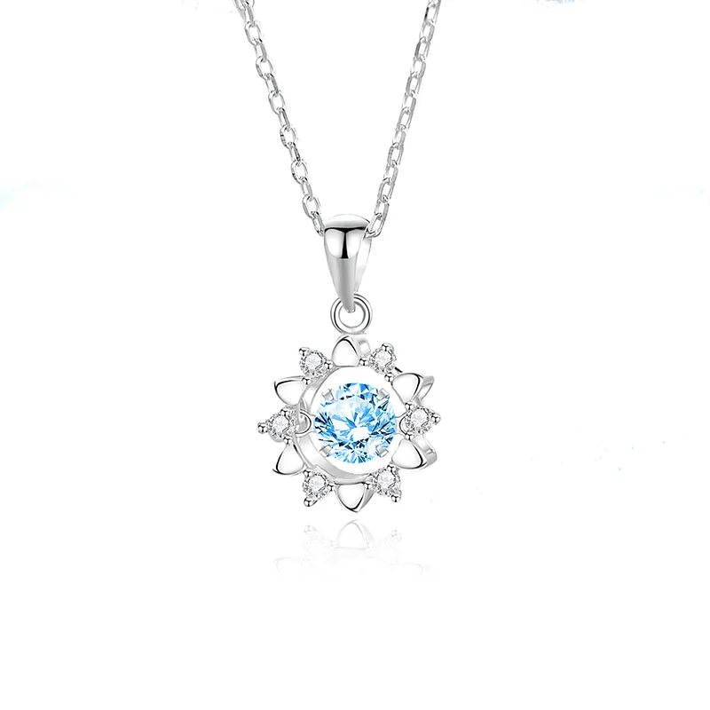 Zircon Blue Diamond White Gold Color