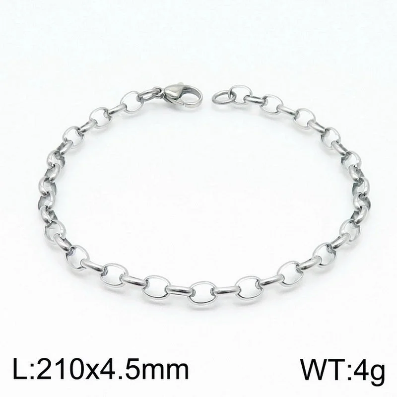 Steel Color 210 * 4.5mm = Bracelet KB146831-Z