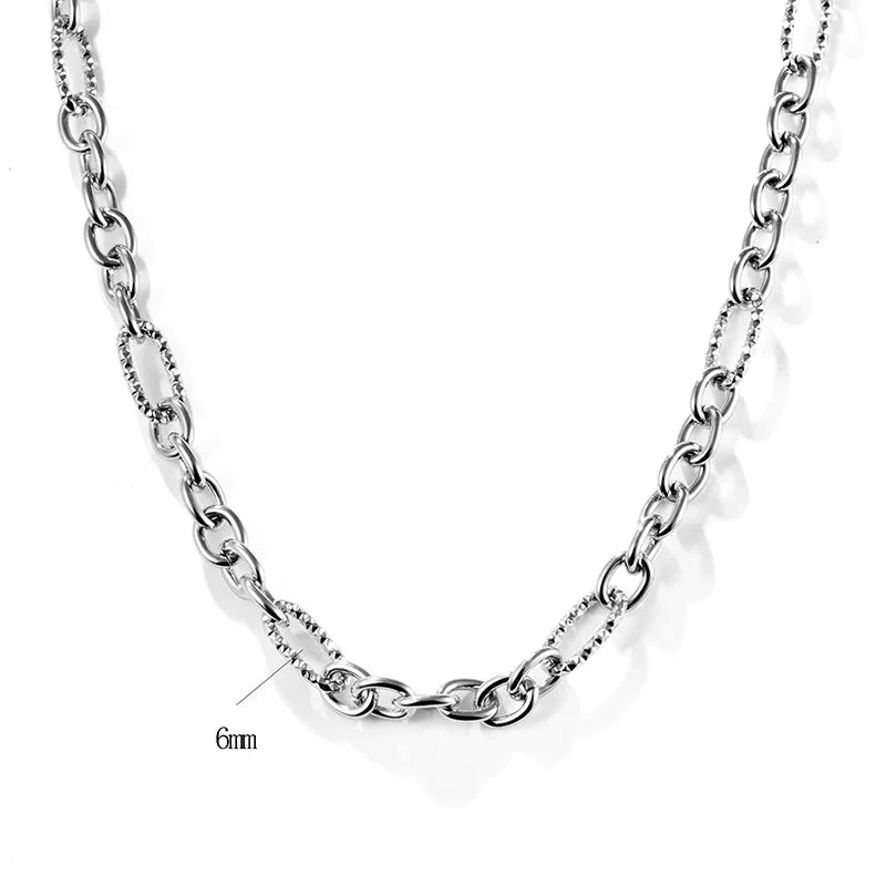 O-Shaped Chain White Gold Color