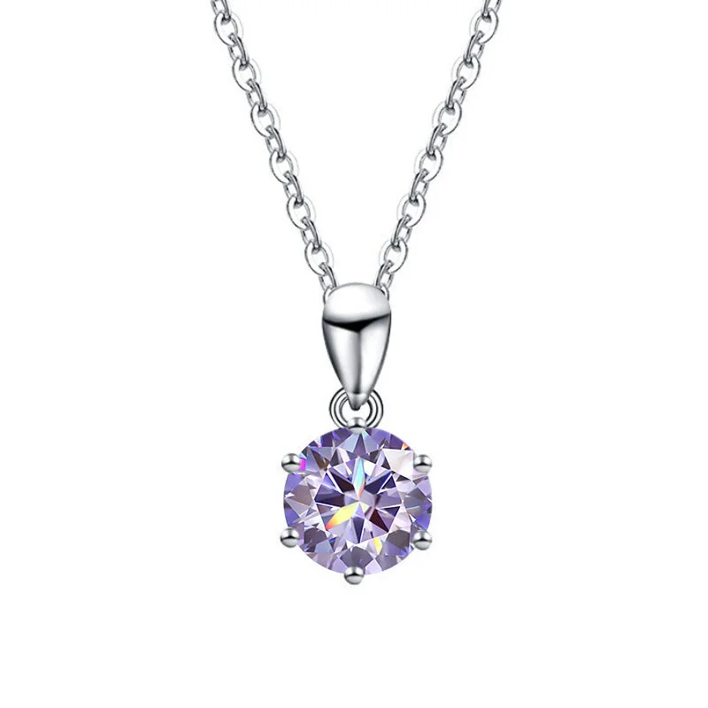 1 Karat (Light Purple Moissanite)