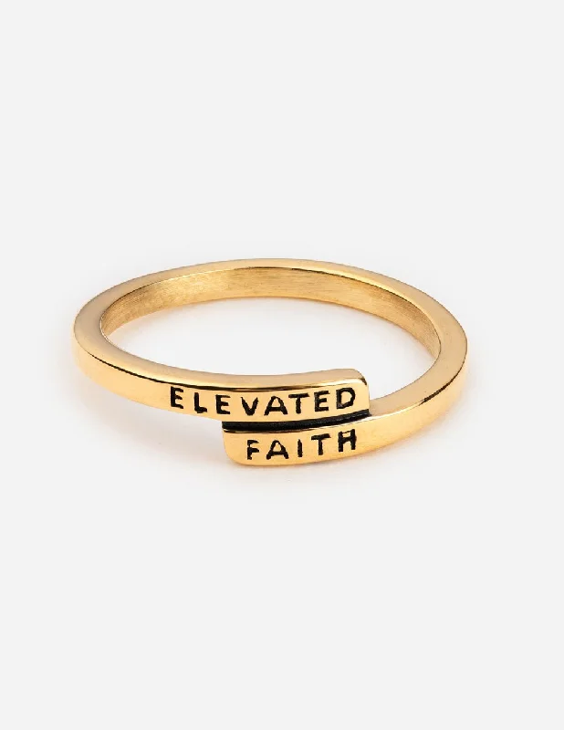 Elegant Rings-Elevated Faith Ring