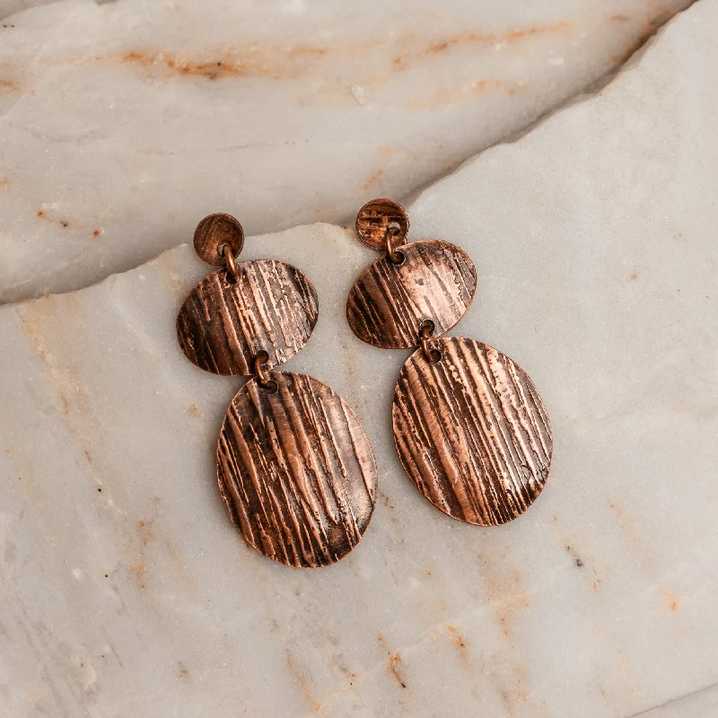 Elegant Hoop Earrings-Gina Copper Earrings