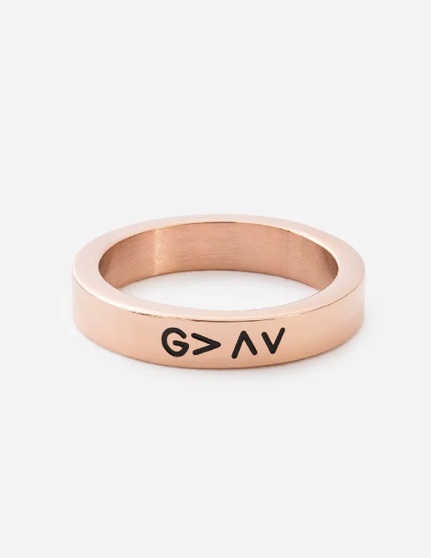 Ruby Rings-Rose Gold Highs and Lows Ring