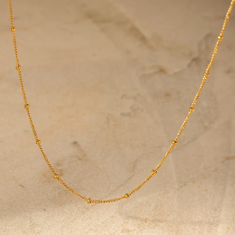 Stainless Steel Necklaces-IG Style Chain Geometric Stainless Steel 18K Gold Plated Necklaces