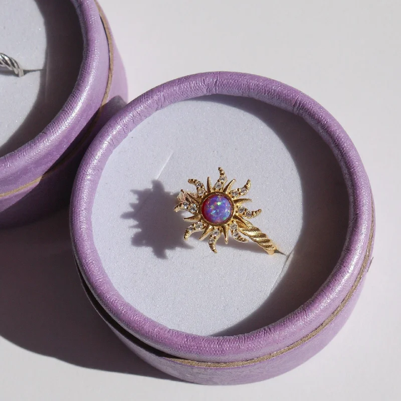 Purple Australian Treasure Ring (Gold)