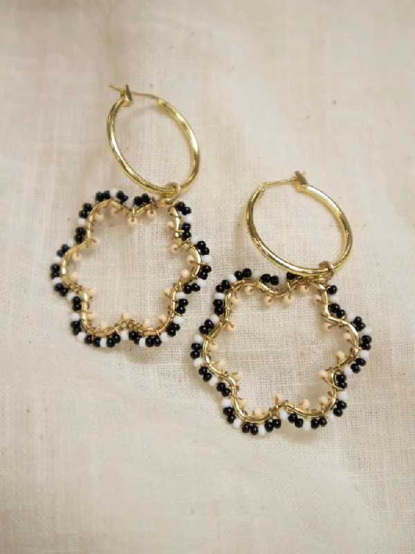 Acrylic Earrings-Jenna Earrings - Black