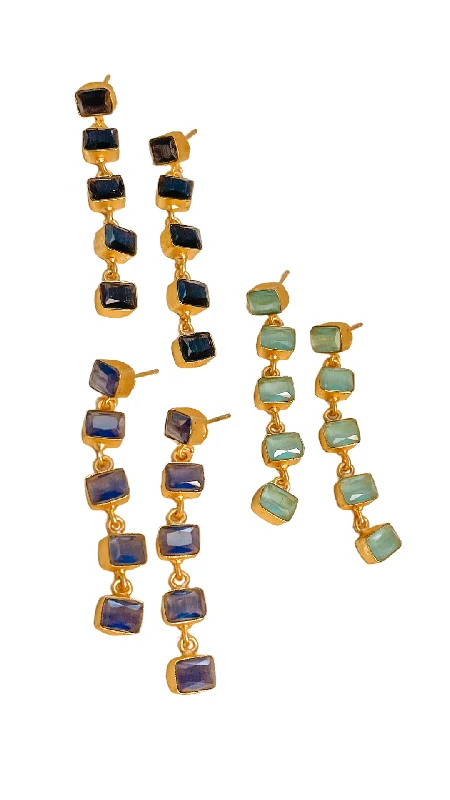 Designer Gemstone Earrings-Raza | Small