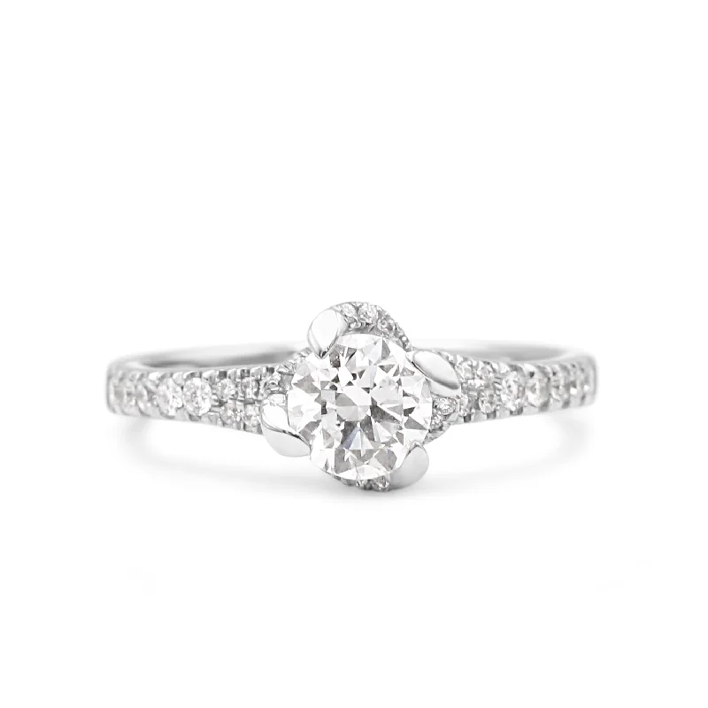 Promise Rings-GIA Certificated Solitaire Diamond Ring 0.80cts D VS1 - Platinum