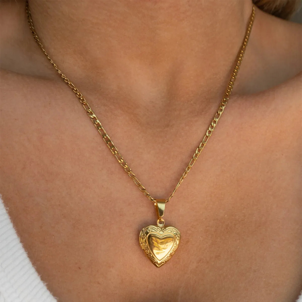 Heart Photo Box Necklace