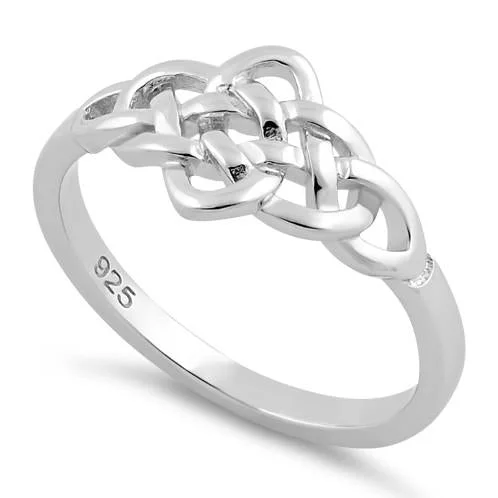 Elegant Rings-Sterling Silver Celtic Ring