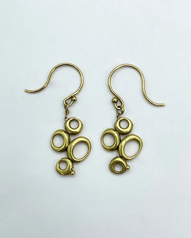 Gold Earrings-Ten Thousand Things Short Dancing Ovals Earrings