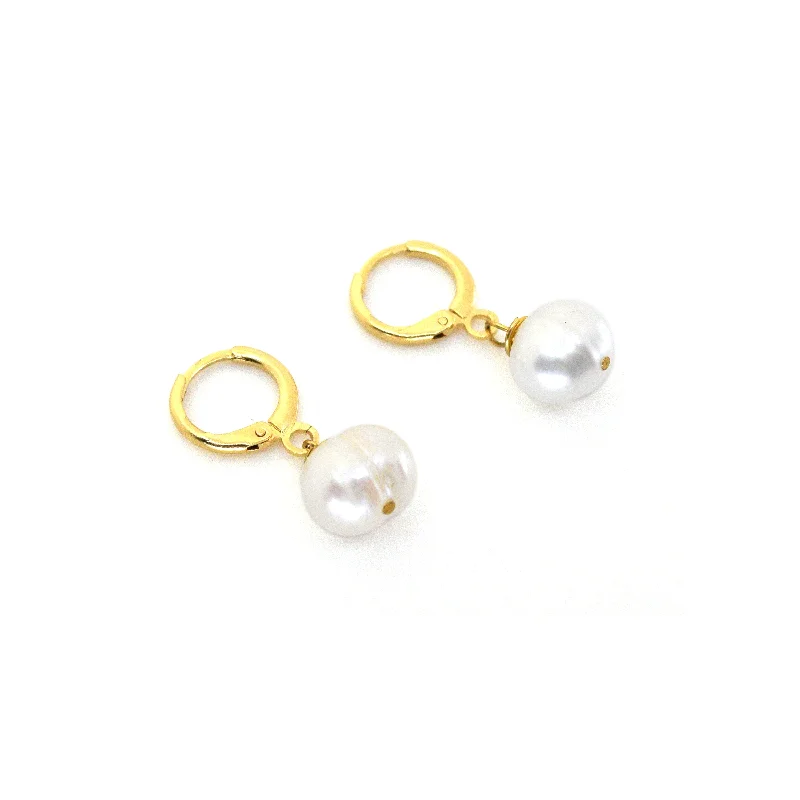 Handmade Drop Earrings-Coco Pearl Earrings