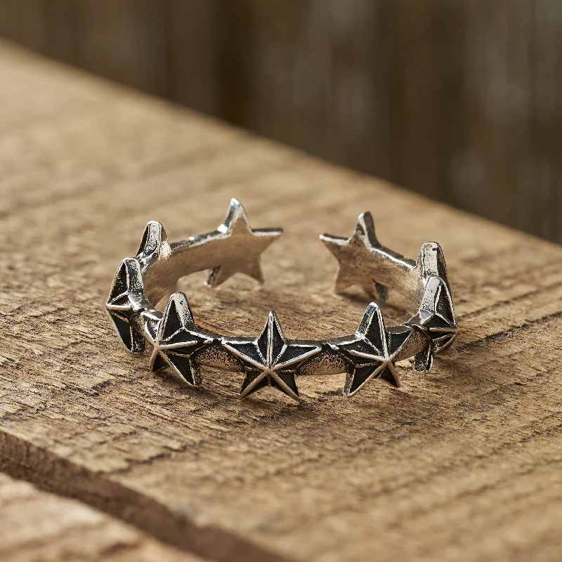 Custom Family Rings-Vintage Barn Star Ring