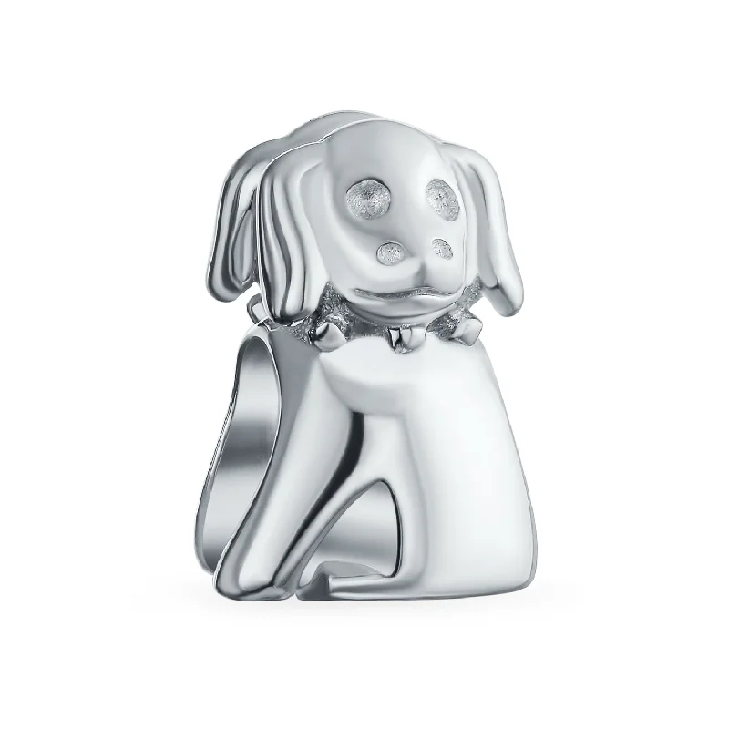 Boho Bracelets-Dog Charm Bead .925 Sterling Silver European Bracelet for Pet Lover