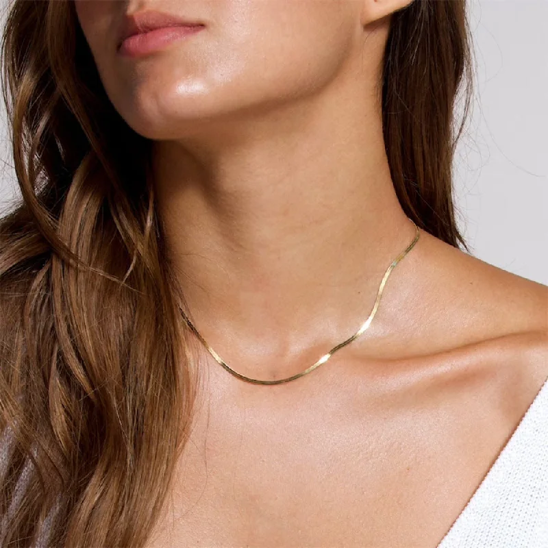 Vintage Gold Necklaces-Expressive Chain Geometric Stainless Steel PVD Cloating Necklaces