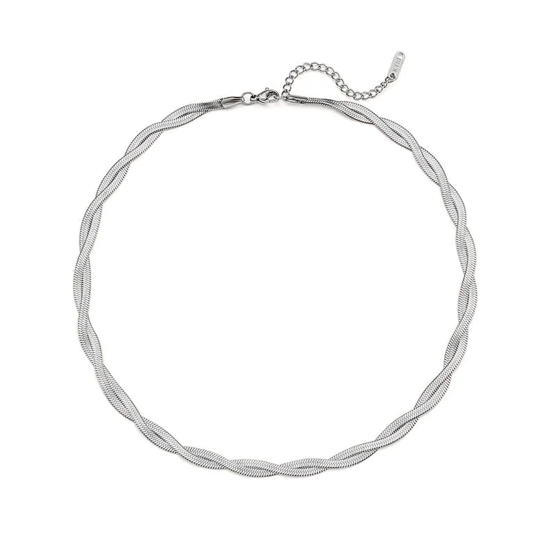 Double-Layer Necklace-Silver