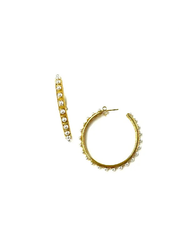 Double Hoop Stud Earrings-Briscoe