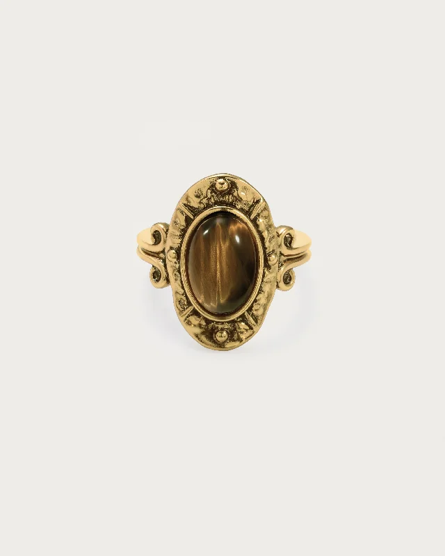 Artisan Rings-Tiger's Eye Savannah Ring