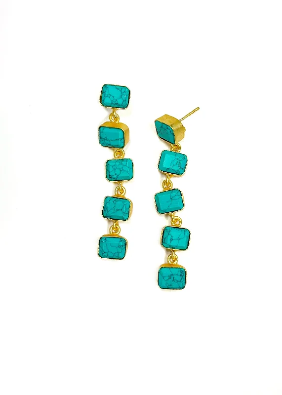 Trendy Drop Earrings-Raza II