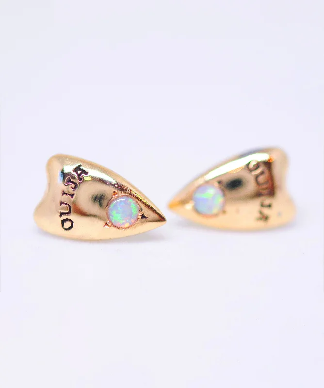 Sterling Silver Drop Earrings-Ouija Planchette Earrings - READY-TO-SHIP