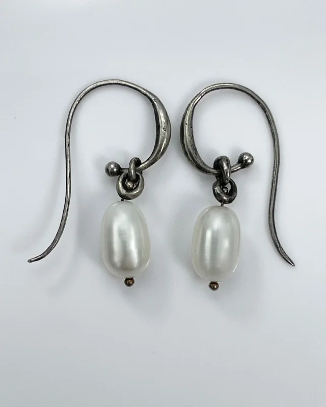 Fall Earrings-Ten Thousand Things Large White Pearl Earrings