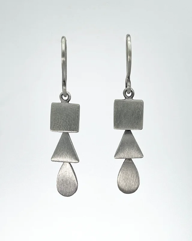 Handmade Drop Earrings-Small Organic Cascade Earrings