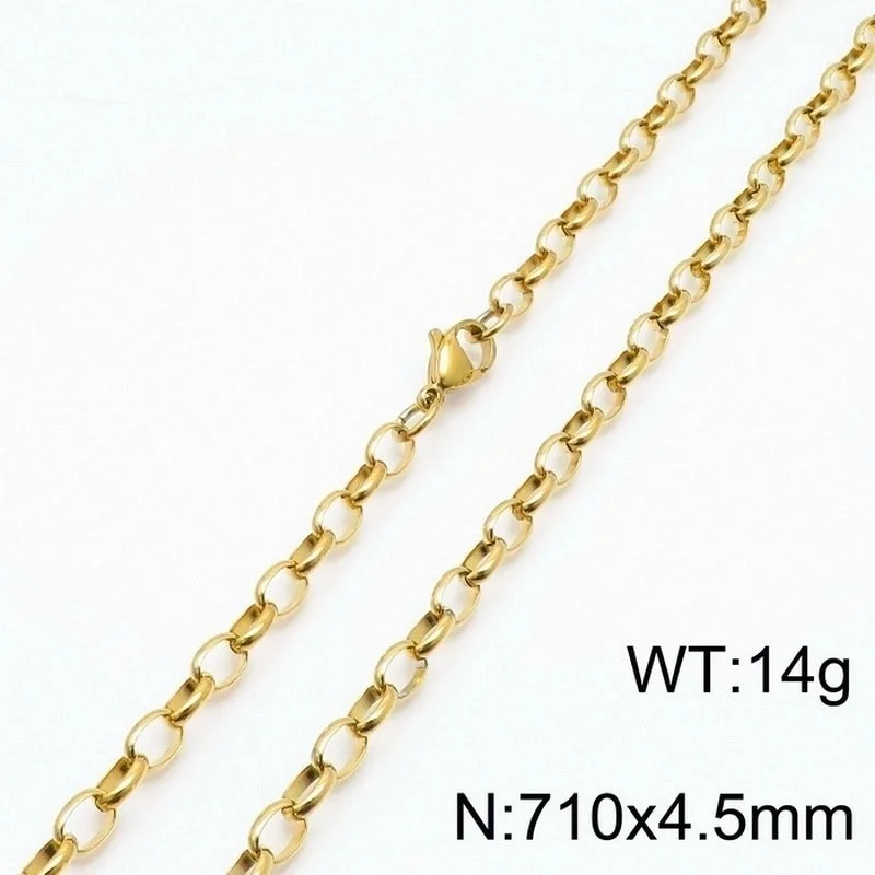 Gold 710 * 4.5mm = Necklace KN197252-Z