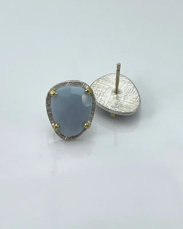 Fashion Earrings-Heather Guidero Blue Opal Post Earrings