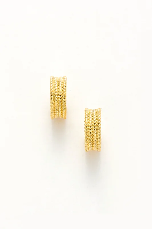 Golden Drop Earrings-Mia Gold Huggie Earrings