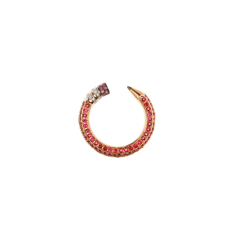 Solitaire Rings-Pencil Ring Ruby