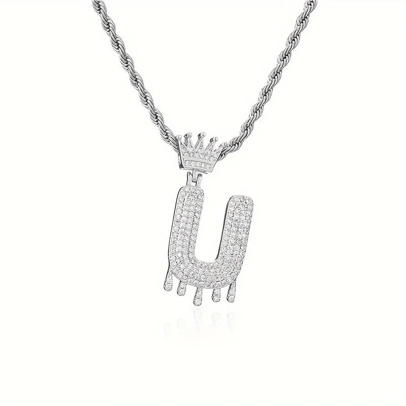 Silver|U Pendant without Chain