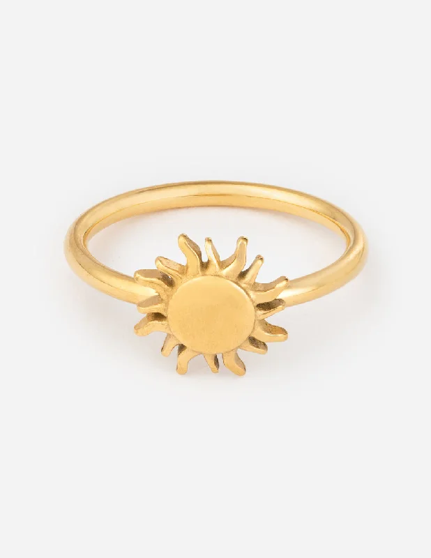 Designer Wedding Rings-Gold Sunset Ring