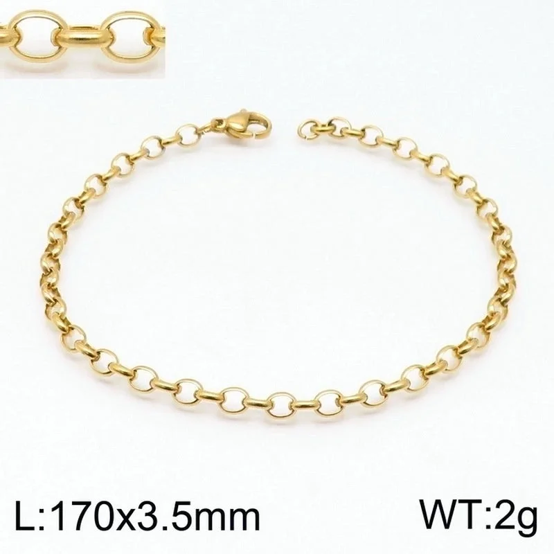 Gold 170 * 3.5mm = Bracelet KB146853-Z