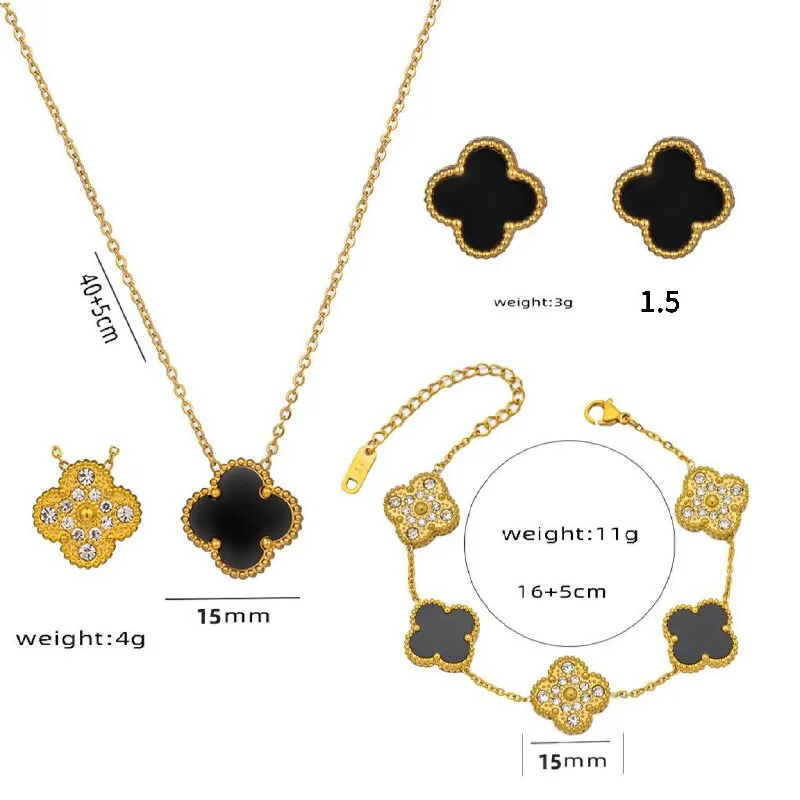 999 three piece set of gold and black shells