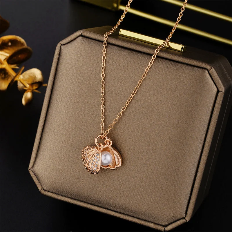 8834 Pearl Shell Rose Gold