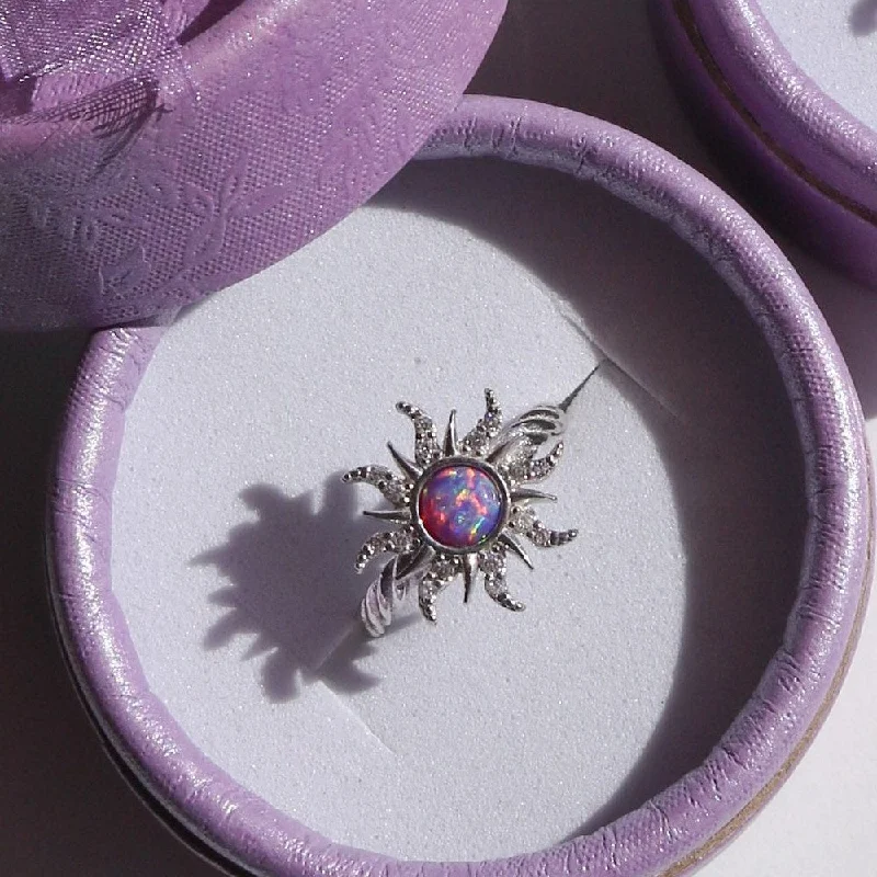 Purple Australian Treasure Ring (Silver)