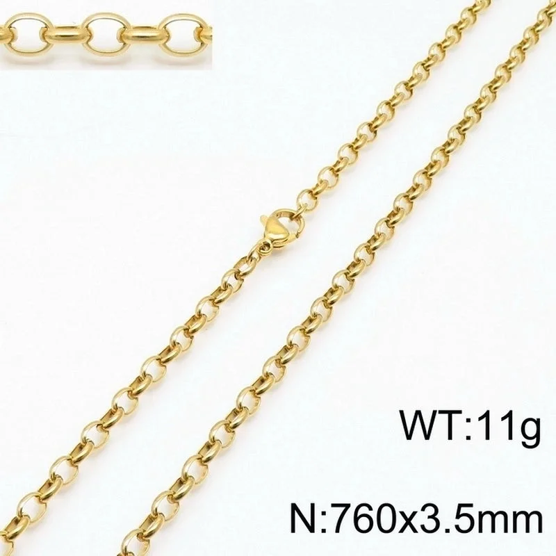 Gold 760 * 3.5mm = Necklace KN197309-Z