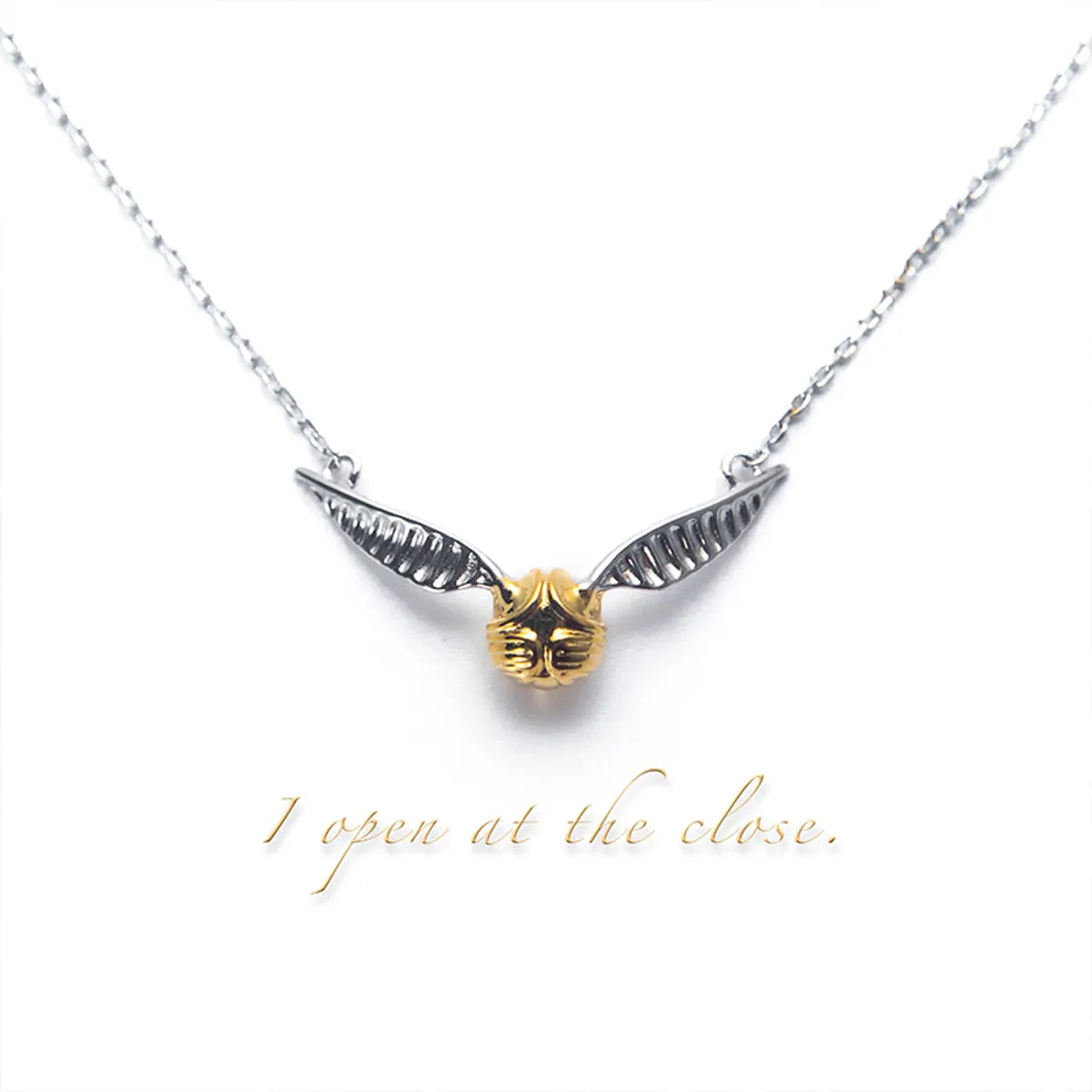 3D Printed Necklaces-Sterling Silver White Gold Plated Gold Plated Classic Style Animal Little Snitch Pendant Necklace