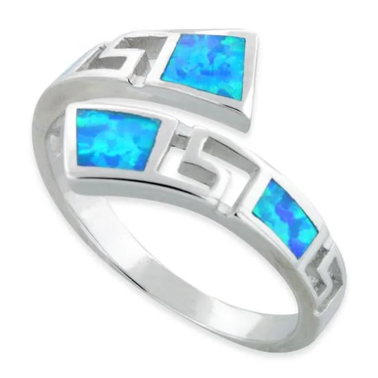 Oval Cut Rings-Sterling Silver Unique Pattern Lab Opal Ring