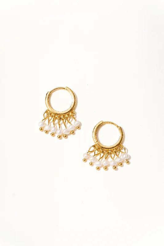 Party Earrings-Persephone Pearl Earrings