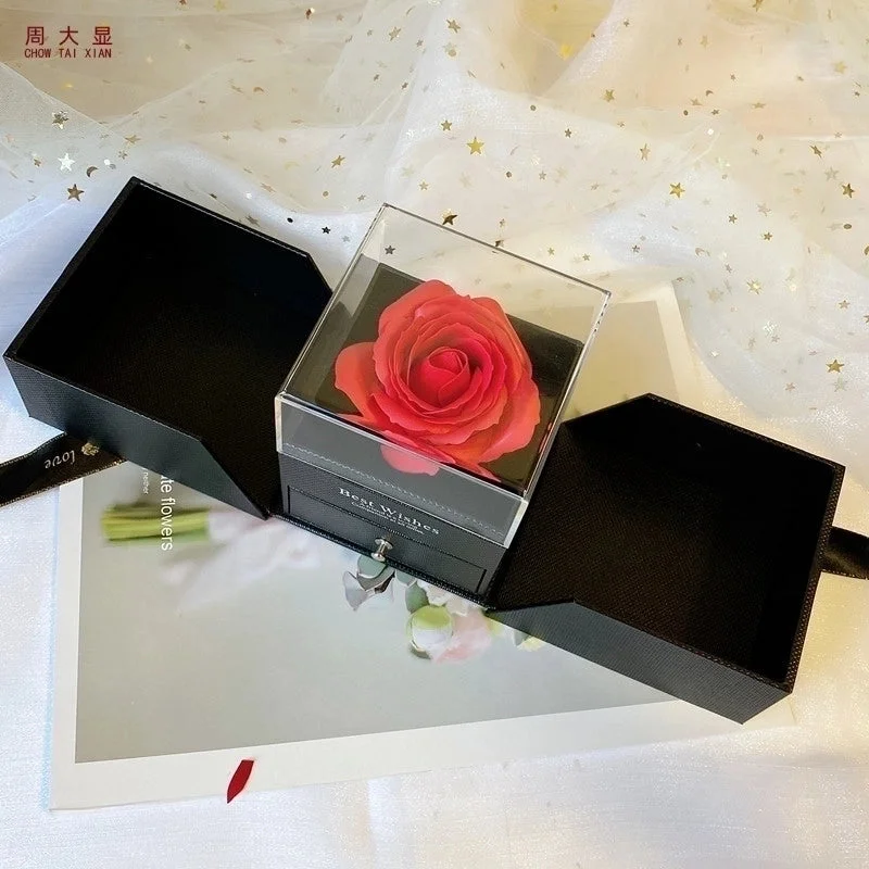 Double Door Rose Gift Box|925 Silver