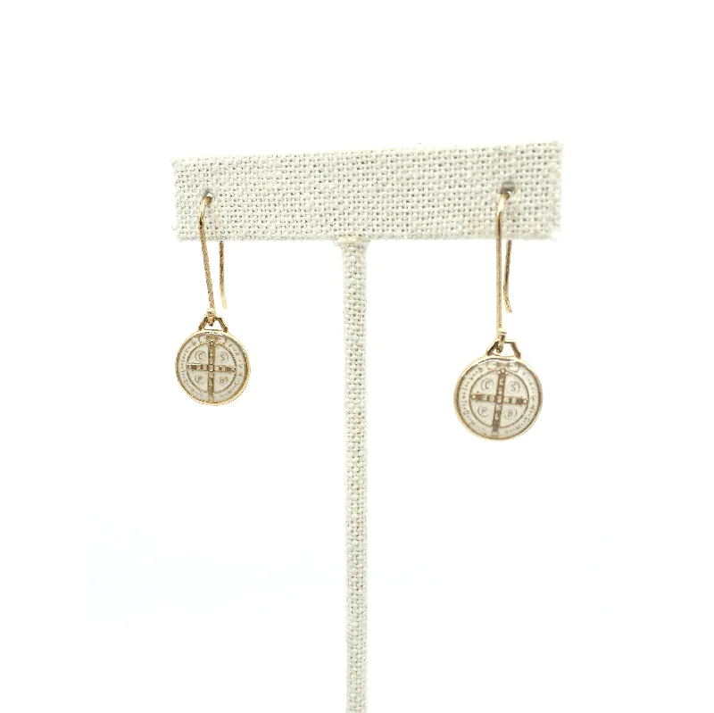 Large Gold Earrings-The St. Benedict Earrings