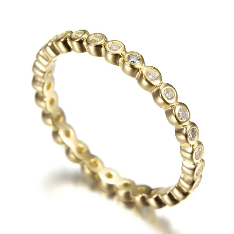 Eternity Wedding Rings-Mini Bezel Ring