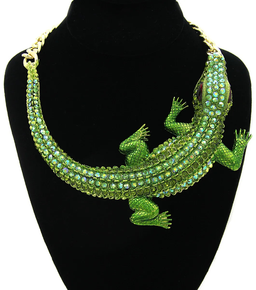 Colorful Big Crocodile Necklace