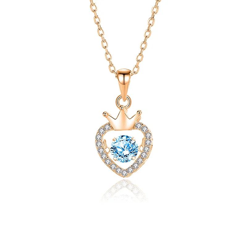 Zircon Blue Diamond Rose Gold