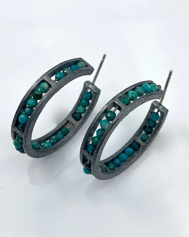 Elegant Earrings-Heather Guidero Segment Hoop Earrings