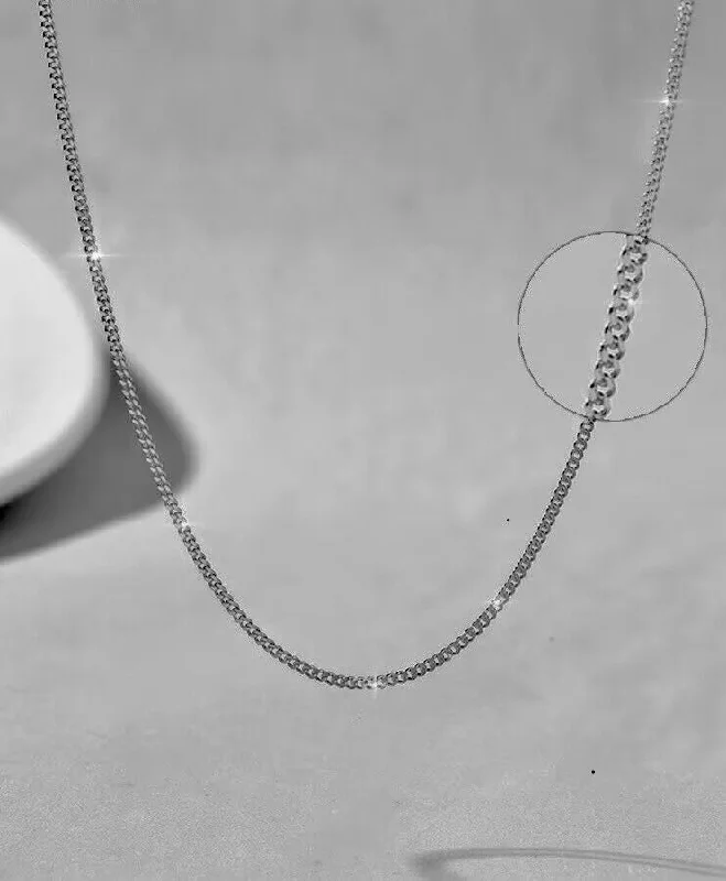 Curb Necklace Silver