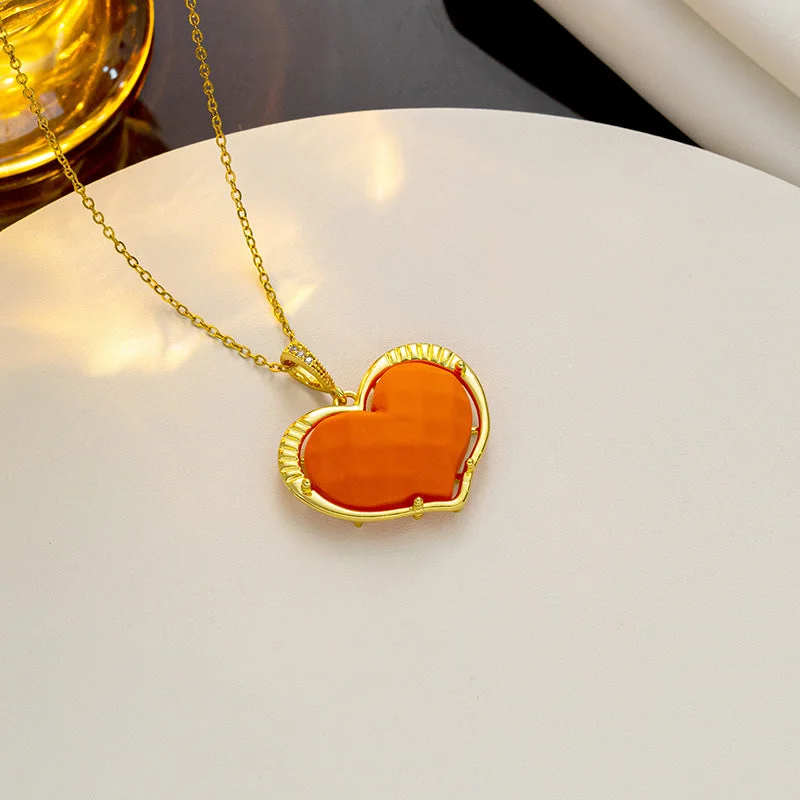 326 Orange Love Necklace